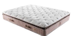 Saltea ortopedica premium Cotton Master Bambi cu topper din bumbac natural matlasat, inaltime 34 cm si matlasare laterala eleganta